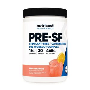 tub of nutricost stim free pre workout