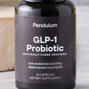 A bottle of Pendulum GLP-1 Probiotic.