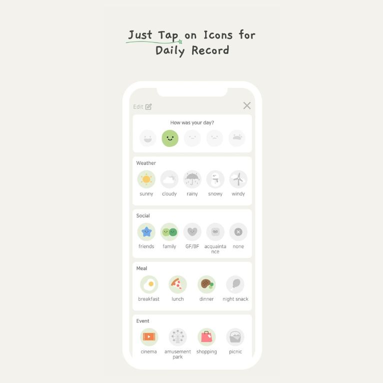 DailyBean - simplest journal