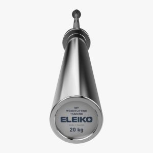 eleiko iwf weightlifting training bar on a white background