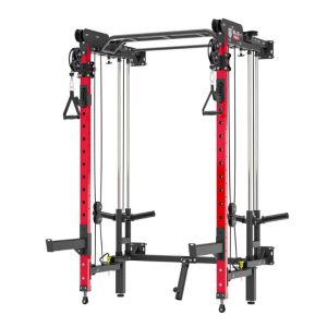 the major fitness lightning folding squat rack on a white background