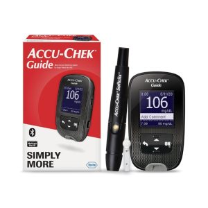 Accu-chek Guide Glucose Monitor Kit on a white background