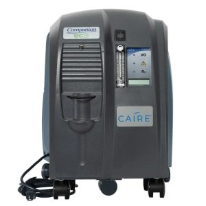 caire companion 5 home oxygen concentrator on a white background