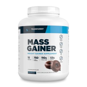 mass gainer transparent labs on the white background