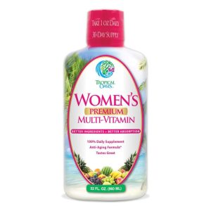 bottle of tropical oasis womens premium liquid multivitamin