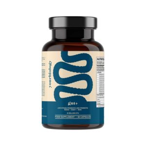 One bottle of YourBiology Gut+ probiotics