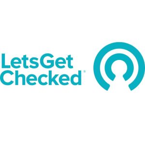 LetsGetChecked logo with blue circular icon