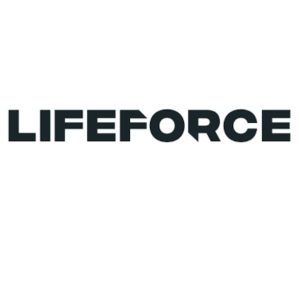 Lifeforce logo in bold black text