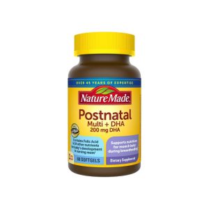 Nature Made Postnatal Multi + DHA - Essential vitamins and DHA for postnatal health and baby development.