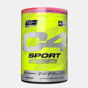 A bottle of Cellucor C4.