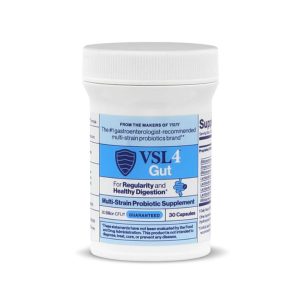 A bottle of VSL#4 for regularity and healthy digestion probiotic