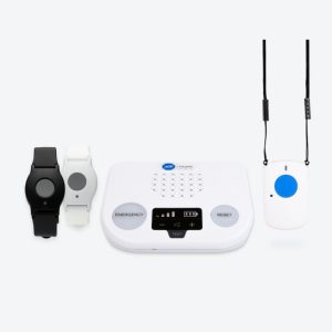 ADT medical alert system with wristbands and wearable pendant