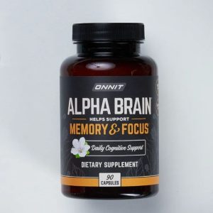 Alpha Brain Memory and Focus Supplement - 90 capsules bottle optimized for cognitive support