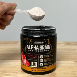 Alpha Brain Pre-Workout Supplement - Promotes mental focus and energy production, Tiger's Blood flavor