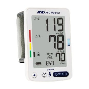 blood pressure monitors a&d premium wrist on a white background