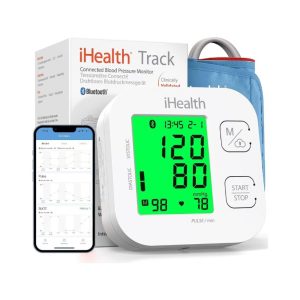 blood pressure monitors ihealth track on a white background