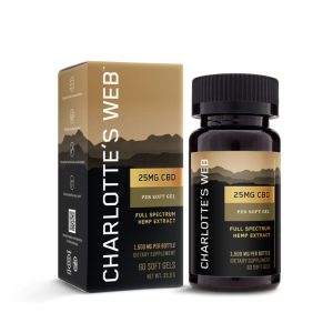 Charlotte's Web 25mg CBD full spectrum hemp extract soft gels