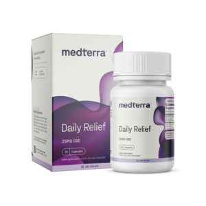 Medterra Daily Relief 25mg CBD isolate capsules