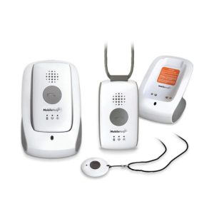 MobileHelp Mobile Duo complete medical alert system with in-home base, portable GPS unit, and wearable help button