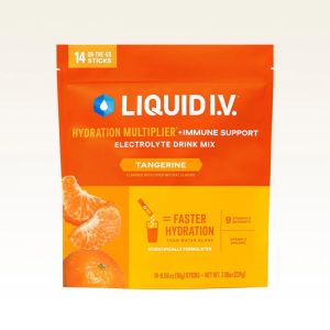 an orange bag of liquid iv hydration multiplier + immune support