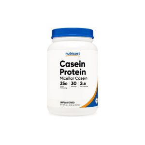 Nutricost Casein Protein Micellar Casein 2lb - 25g protein per serving, 30 servings, unflavored