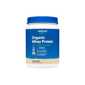 Nutricost Organic Whey Protein Concentrate 1lb - 20g protein per serving, organic, unflavored