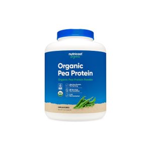 Nutricost Organic Pea Protein 5lb - 20g protein per serving, organic, vegan, unflavored