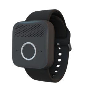 On-the-go wristband medical alert device for seniors.