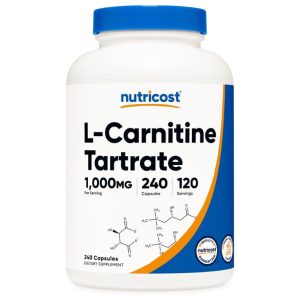 Nutricost L-Carnitine Tartrate dietary supplement for fat burning and metabolism support