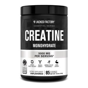 Jacked Factory Creatine Monohydrate – 5000 mg per serving, unflavored, 85 servings, dietary supplement