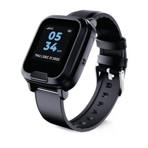 Lifeline Smartwatch Medical Alert System - black wearable smartwatch with health monitoring