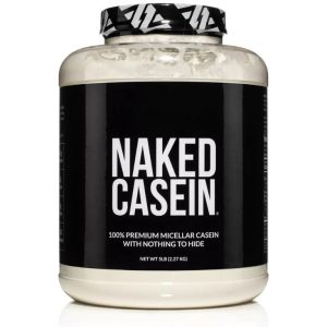 Naked Casein 100% premium micellar casein protein powder 5lb container