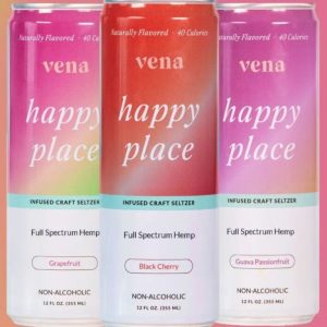 Three Vena Happy Place seltzers