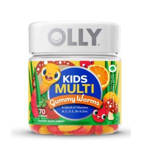 A bottle of Olly Kids Multi vitamin.