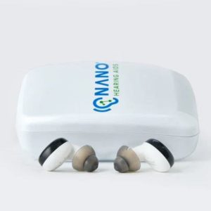 Nano Plus ITE (In-the-Ear) hearing aids with charging case