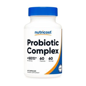 Nutricost Probiotic Complex bottle with 50 billion CFU per serving