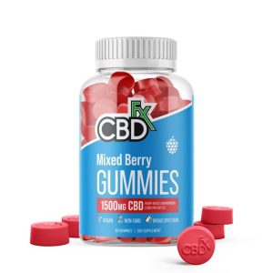 CBDfx Mixed Berry Gummies 1500mg Broad Spectrum 60ct